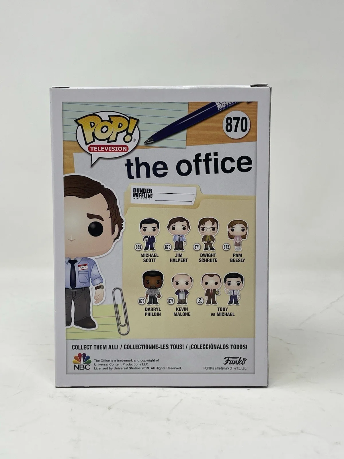 John Krasinski — John Krasinski The Office Signed Autograph Jim Halpert Funko Pop 870 Beckett COA, изображение 4