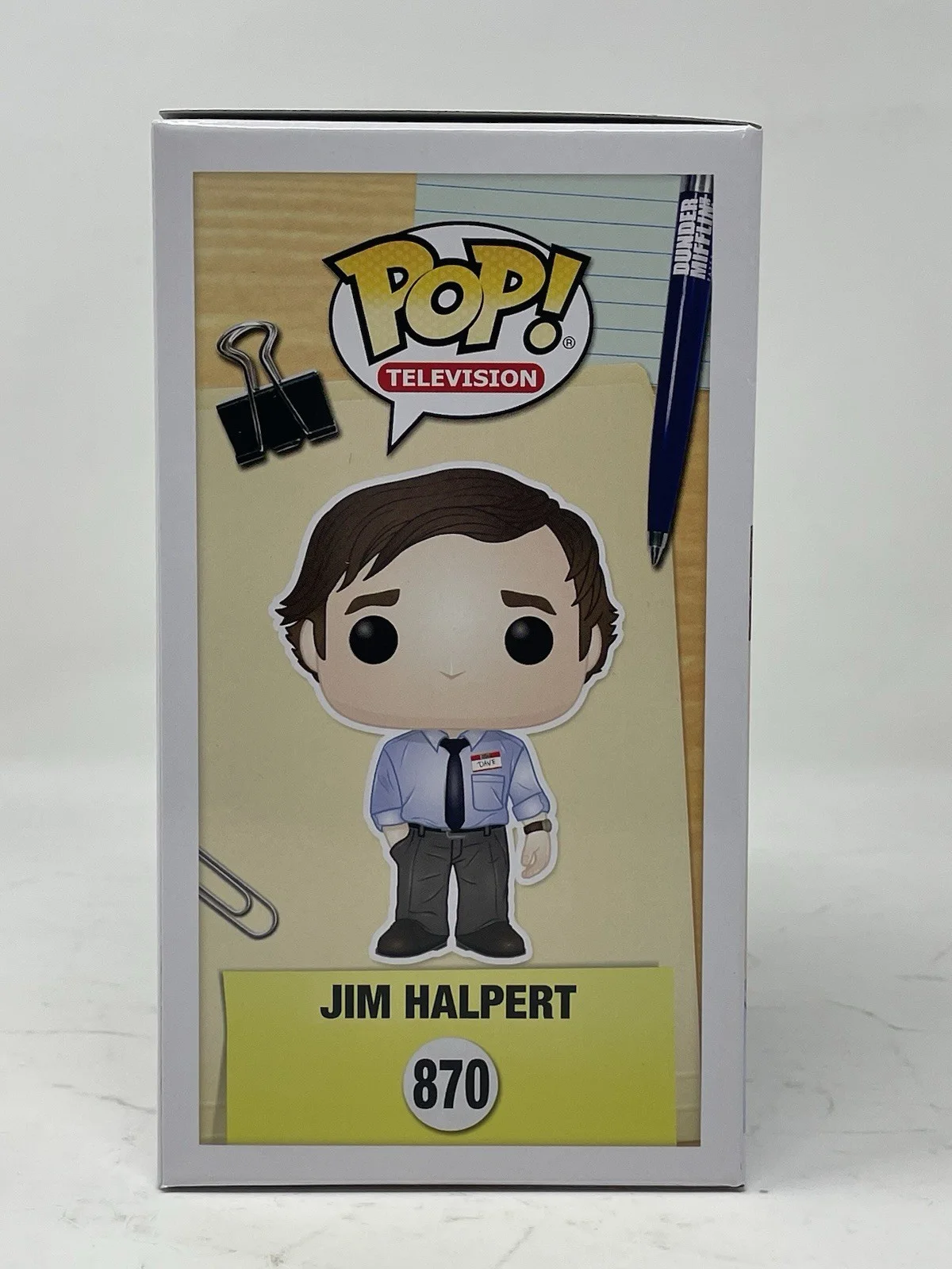 John Krasinski — John Krasinski The Office Signed Autograph Jim Halpert Funko Pop 870 Beckett COA, изображение 5
