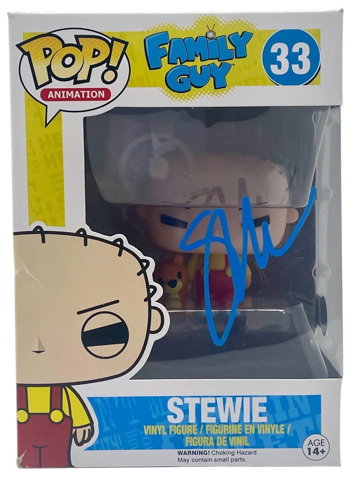 Seth Macfarlane — Seth MacFarlane Signed Family Guy Stewie Funko Pop #33 Autograph Beckett COA