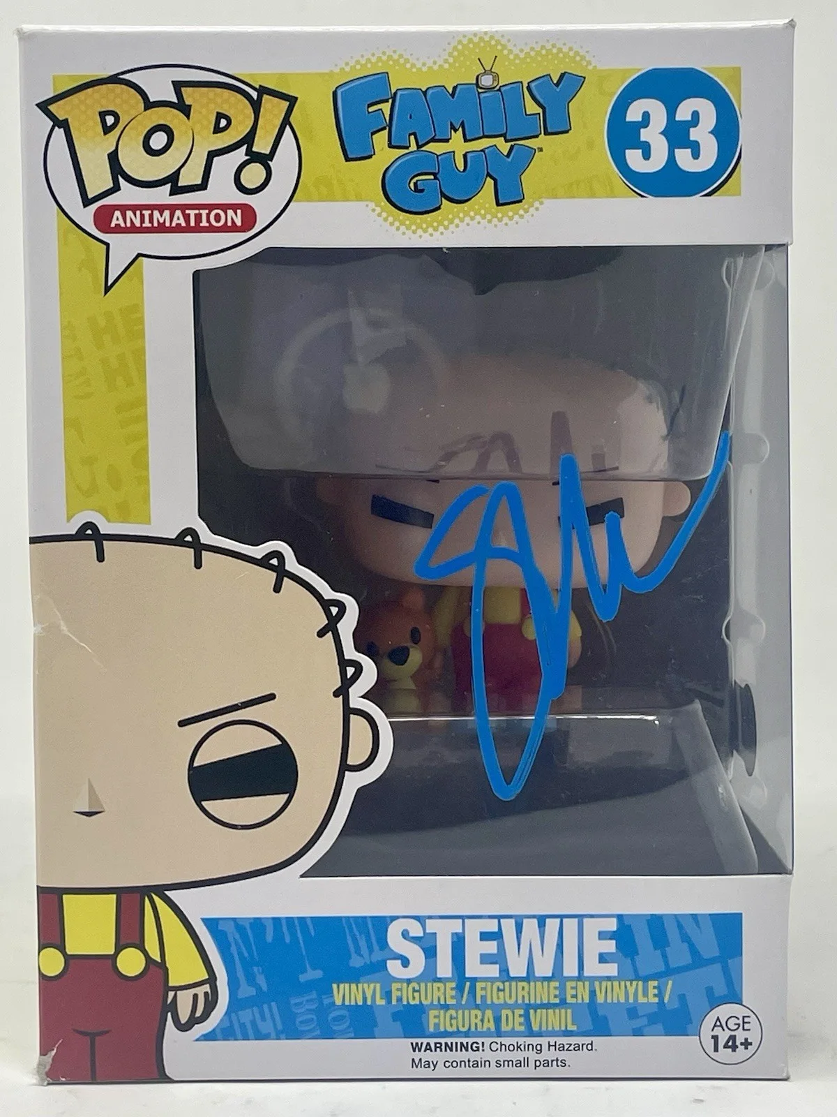 Seth Macfarlane — Seth MacFarlane Signed Family Guy Stewie Funko Pop #33 Autograph Beckett COA, image 2