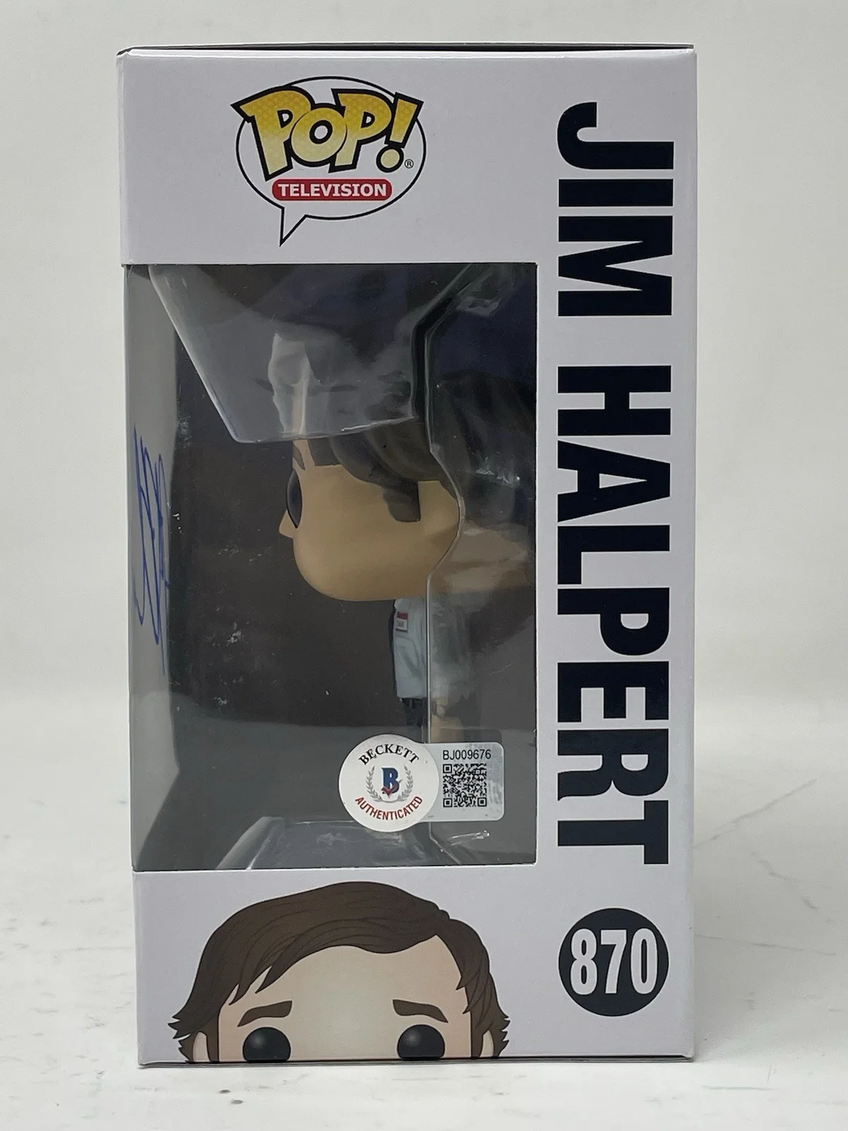 John Krasinski — John Krasinski The Office Signed Autograph Jim Halpert Funko Pop 870 Beckett COA, image 3