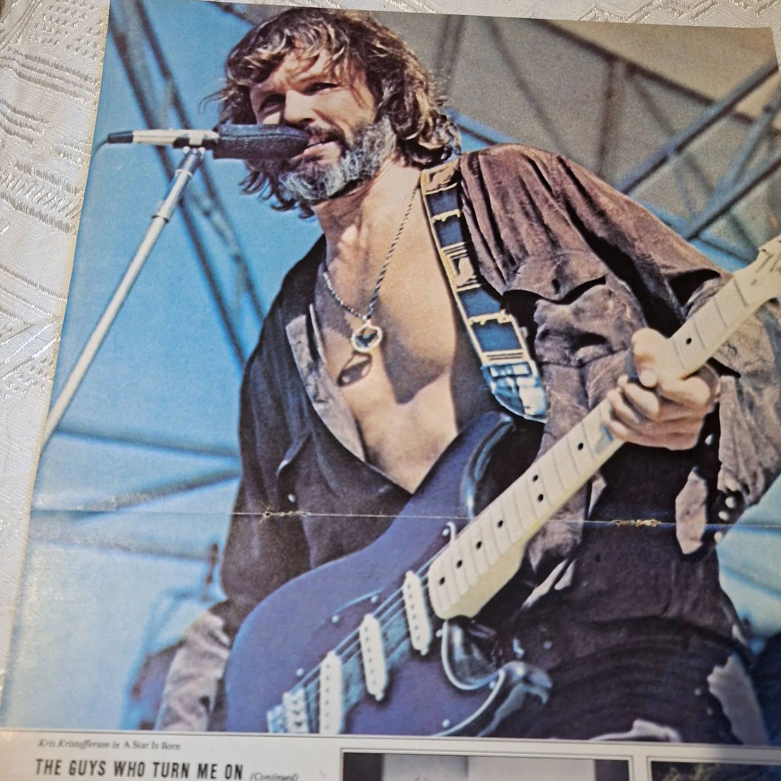 Kris Kristofferson A Star Is Born Vintage Poster Movie Star Approx A3 Size, изображение 2