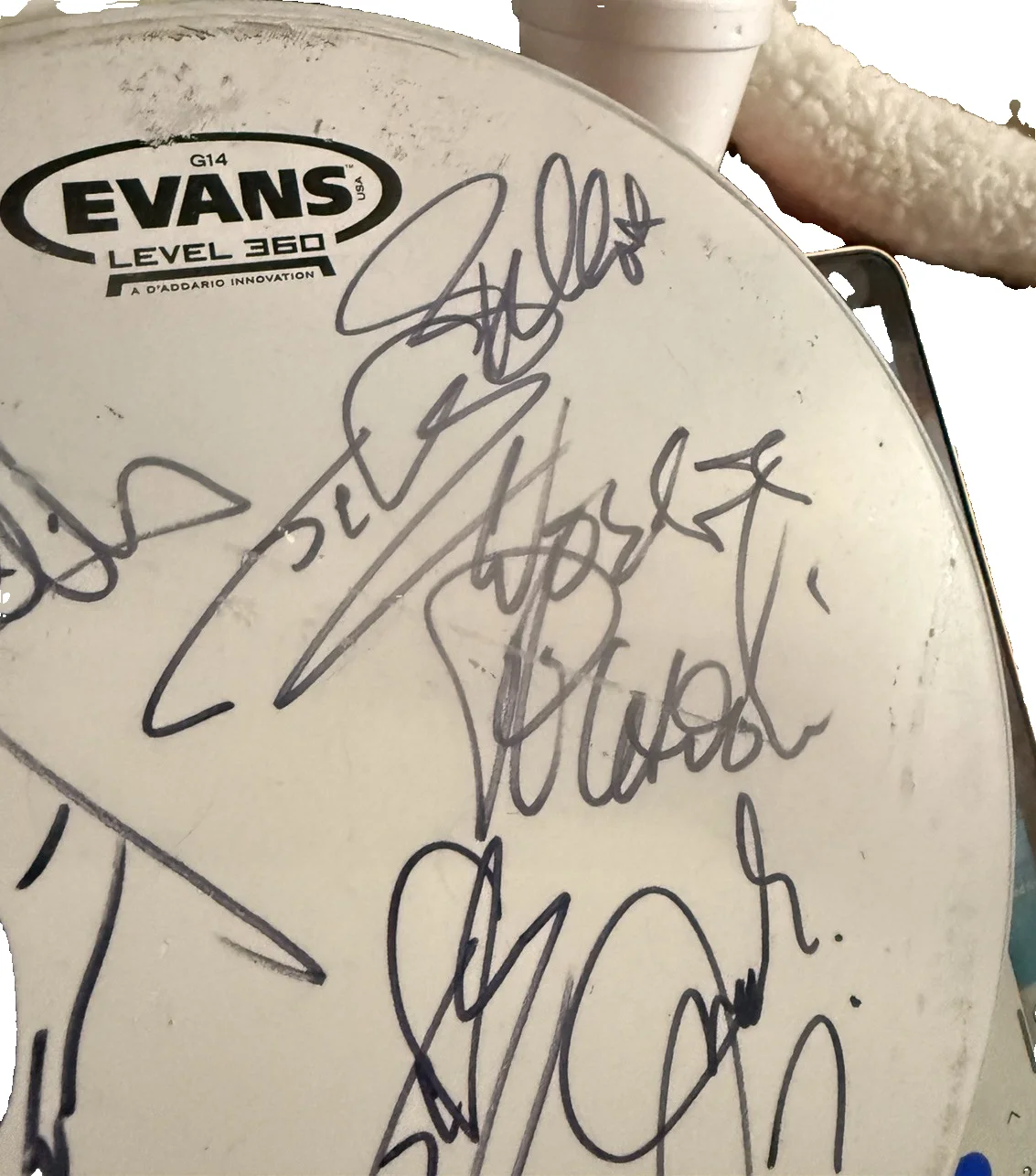 JASON HOOK TOMMY HENRIKSON ULI JON ROTH ERIC WILSON + MORE Signed Drumhead, image 4