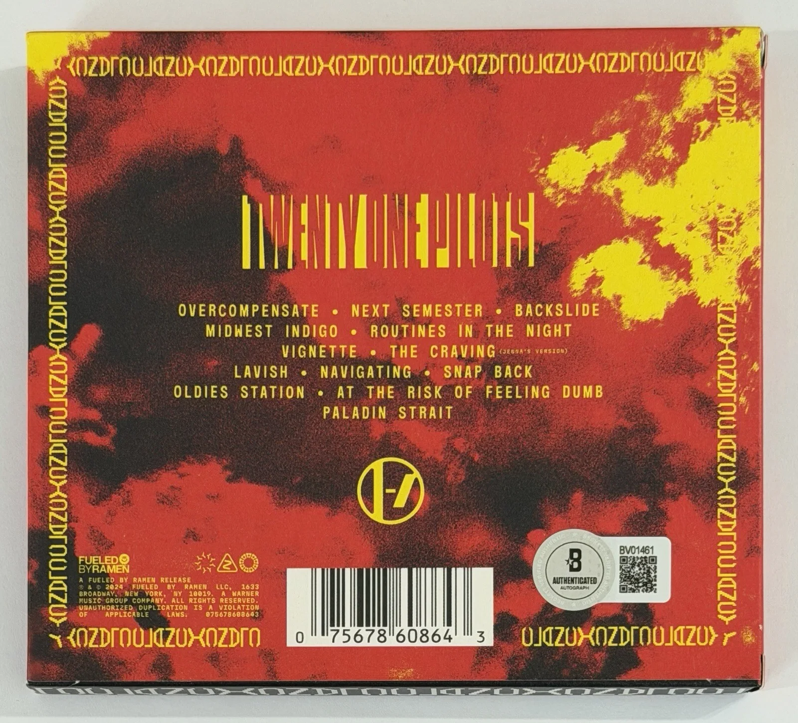 Dual SIGNED 21 Pilots Clancy CD Album Cover Jacket BAS Beckett COA Autograph, изображение 3