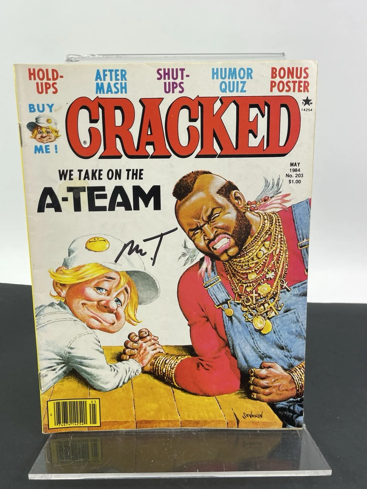 Mr. T — MR. T Hand Signed A Team 1984 Cracked Magazine Certified Authentic By BECKETT, изображение 2
