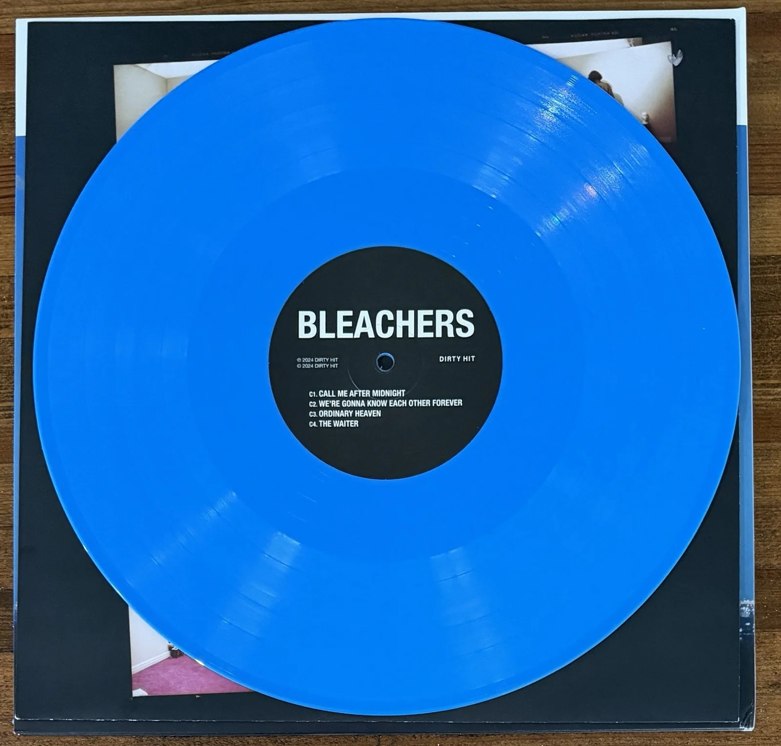 Jack Antonoff SIGNED Bleachers Blue Vinyl 2LP Cover Autograph BECKETT BAS COA, изображение 2