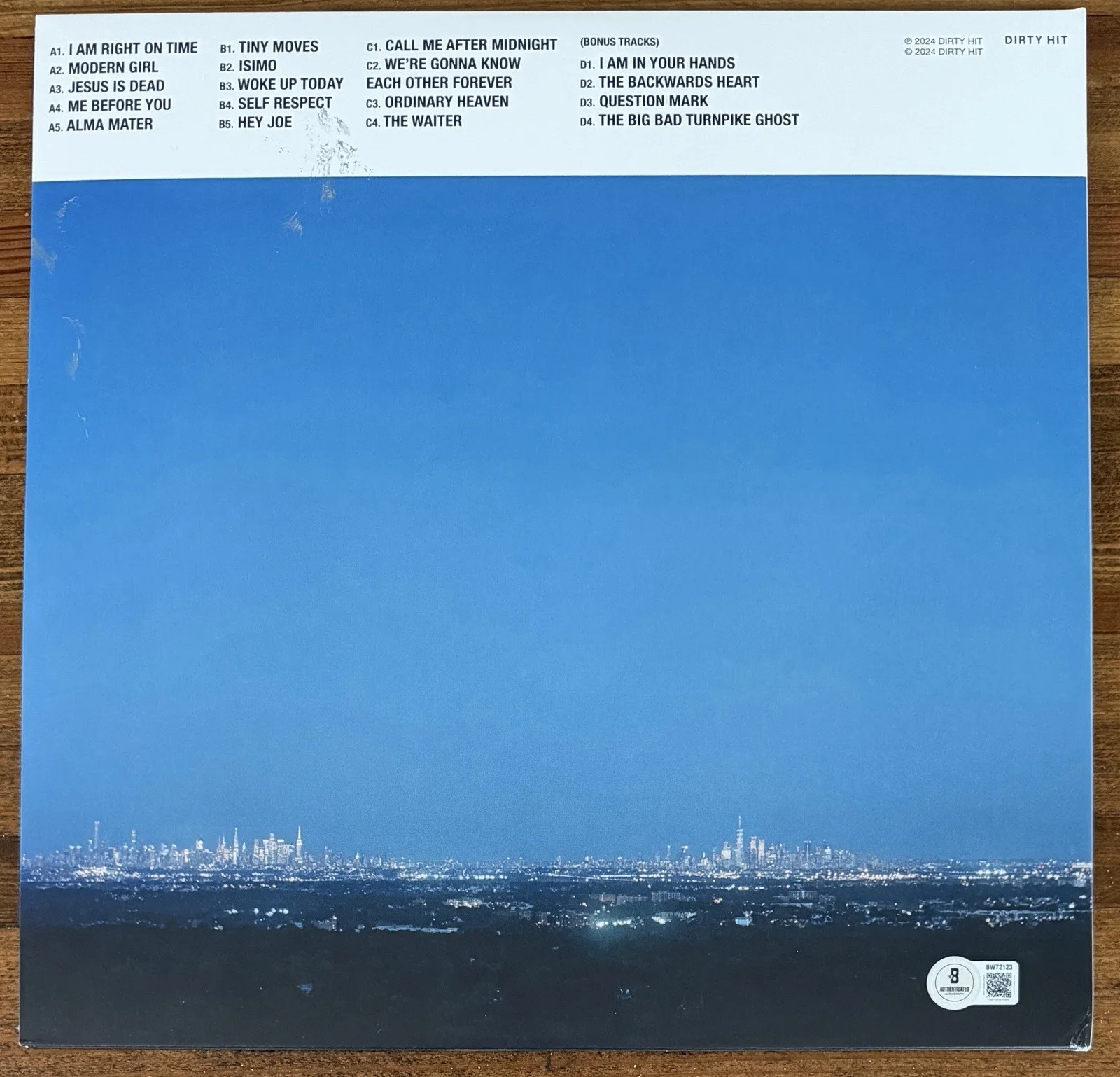 Jack Antonoff SIGNED Bleachers Blue Vinyl 2LP Cover Autograph BECKETT BAS COA, изображение 4