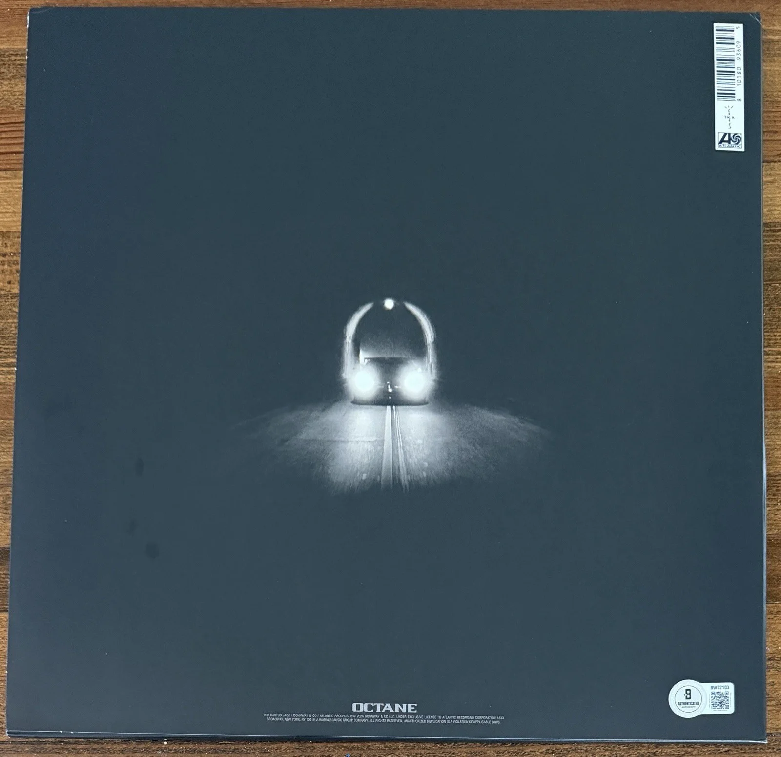 Don Toliver SIGNED Octane Silver Vinyl 2LP Cover Autograph BECKETT BAS COA Auto, image 2