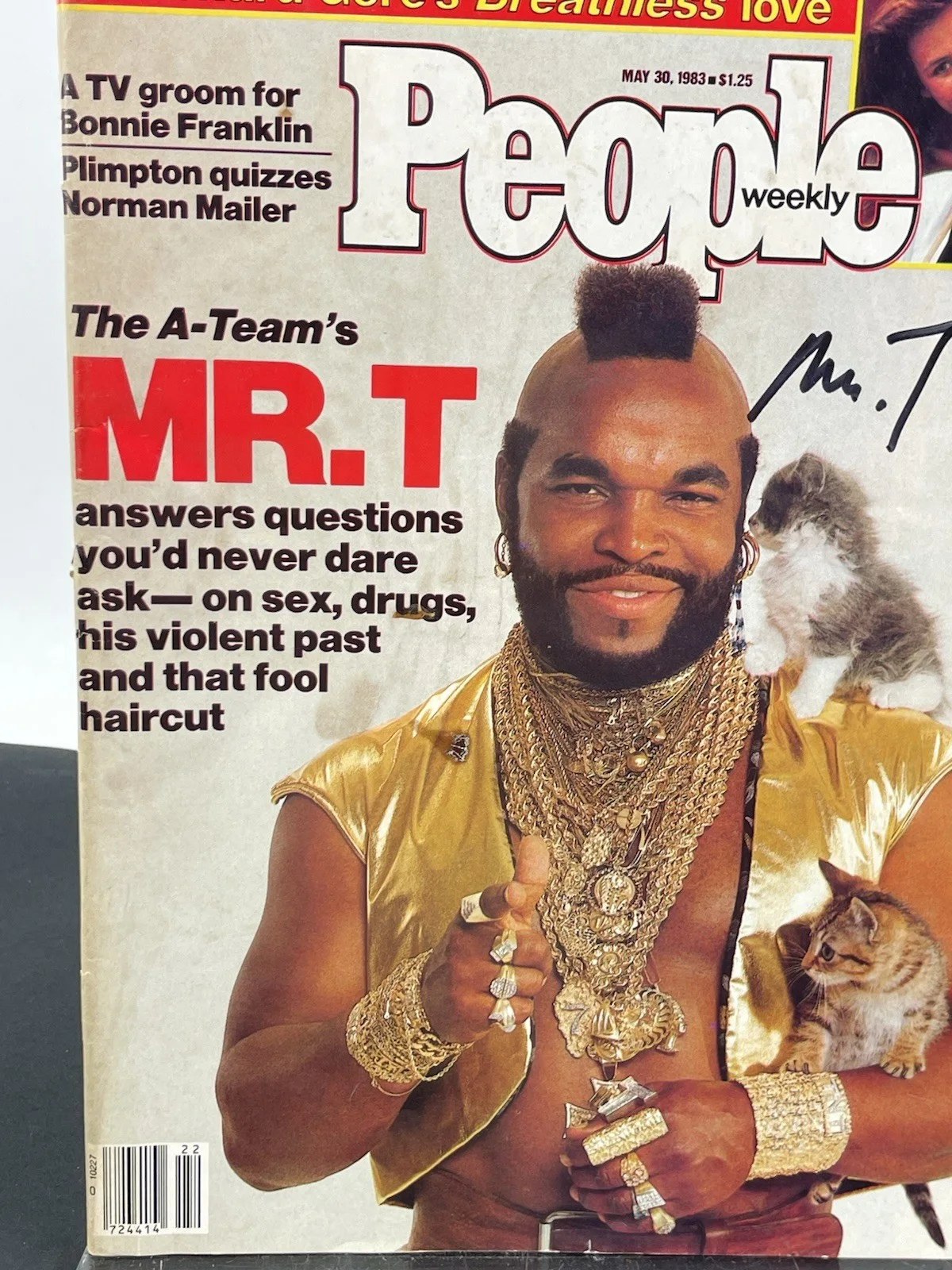 Mr. T — MR. T Hand Signed A Team 1983 People Magazine Certified Authentic By BECKETT, изображение 4