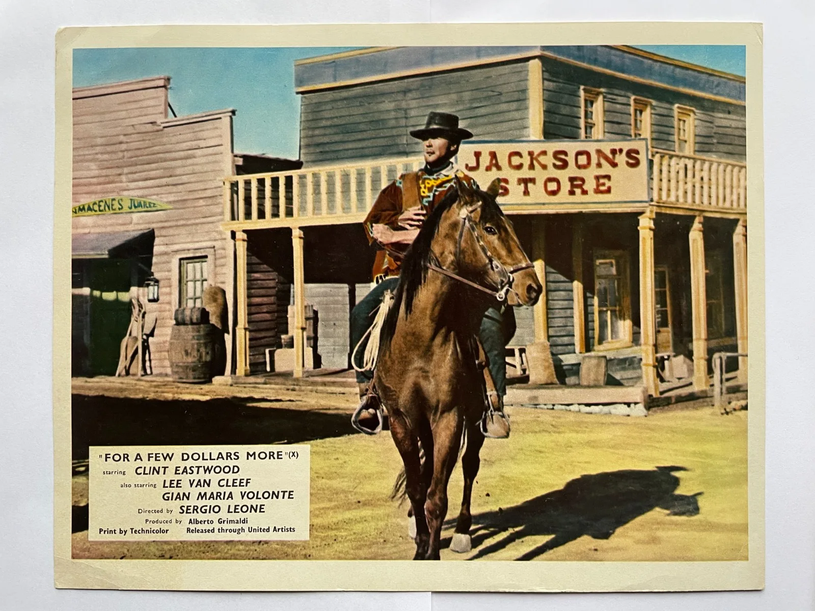 For a Few Dollars More set 4 vtg lobby cards film stills Clint Eastwood Leone, изображение 2