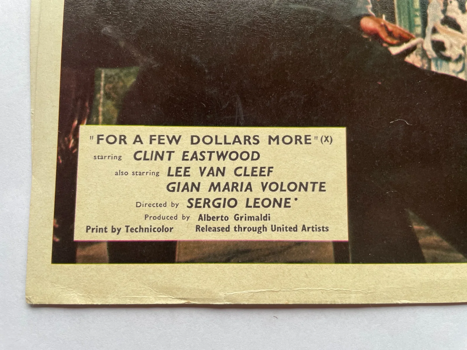 For a Few Dollars More set 4 vtg lobby cards film stills Clint Eastwood Leone, изображение 3