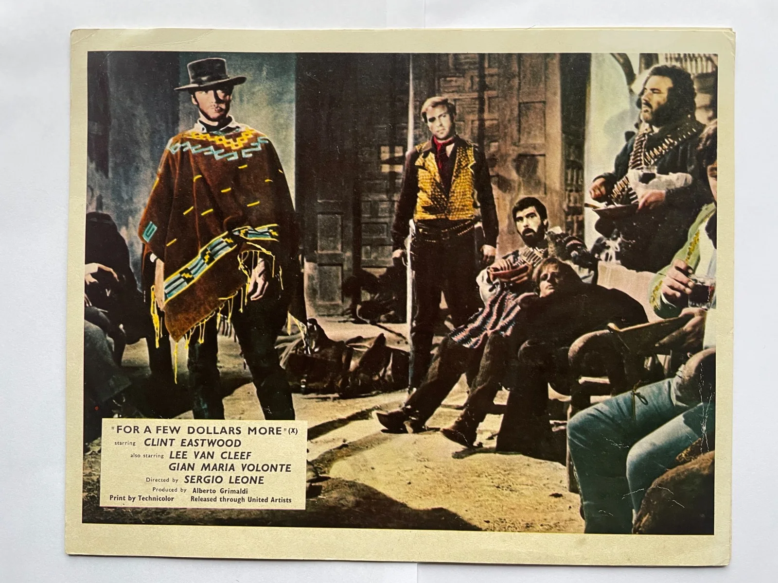 For a Few Dollars More set 4 vtg lobby cards film stills Clint Eastwood Leone, изображение 5