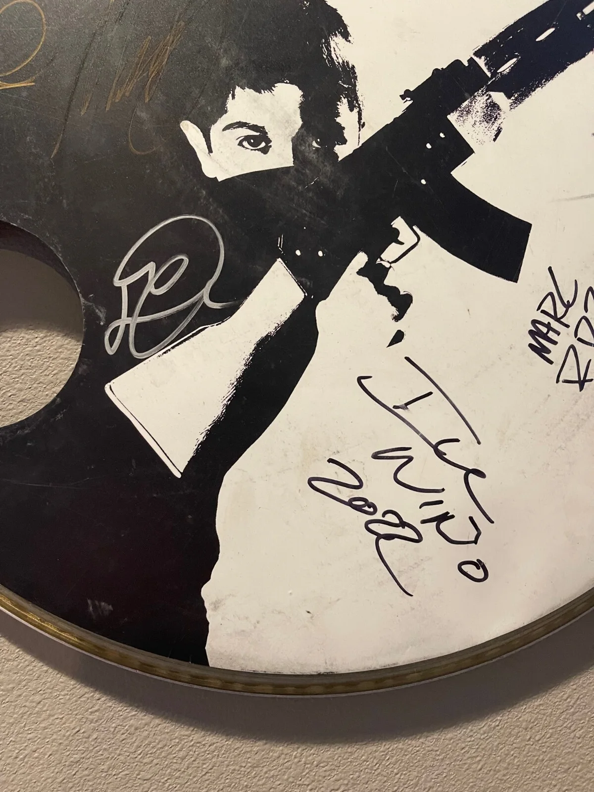 ILL NINO ~ Authentic Band Signed Drumhead - 2022 Tour - Scarface, image 3