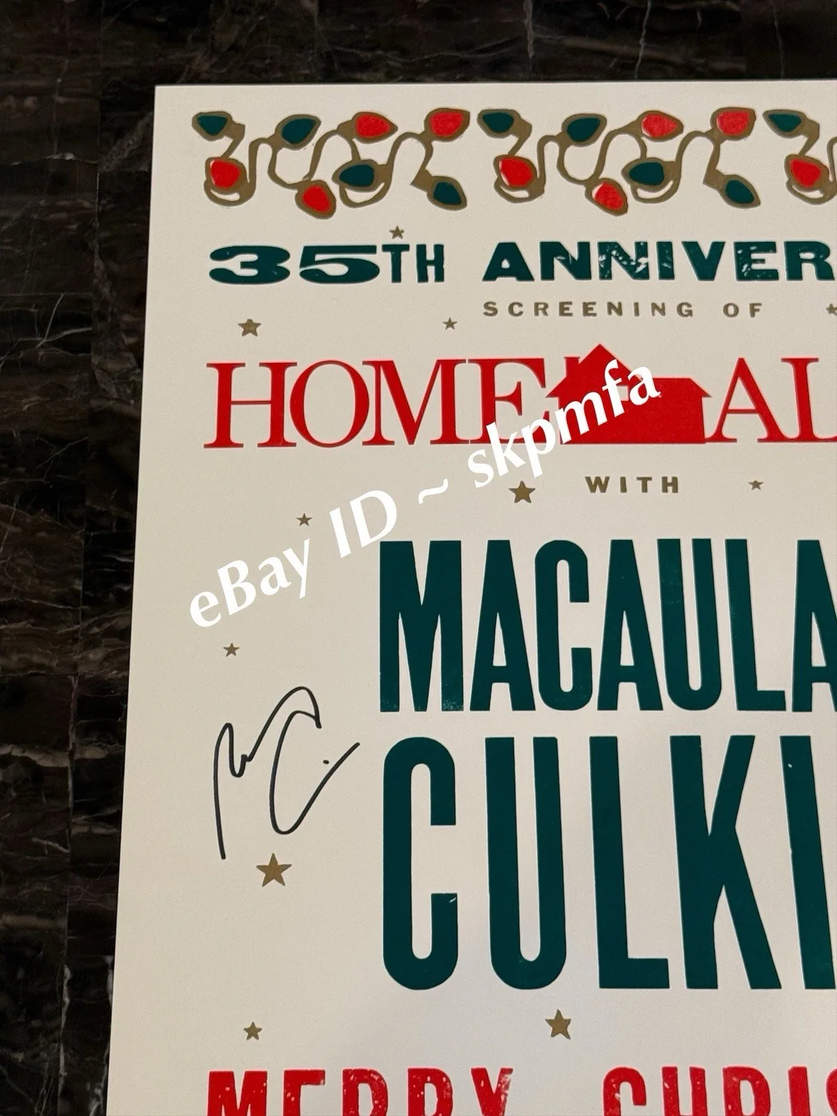 MACAULAY CULKIN Poster SIGNED HOME ALONE 35th Anniversary 💯 OFFICIAL Merch!, image 2