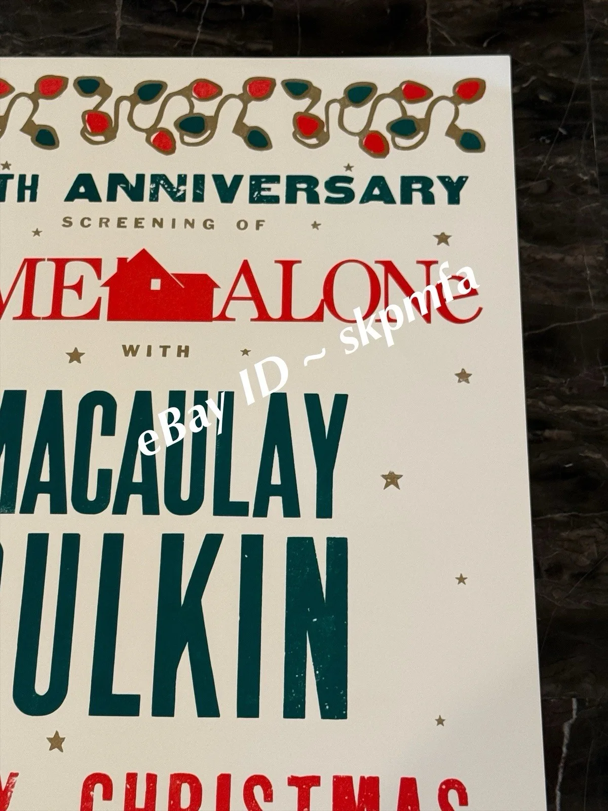 MACAULAY CULKIN Poster SIGNED HOME ALONE 35th Anniversary 💯 OFFICIAL Merch!, image 3