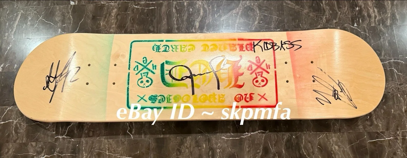 HED PE Skate Deck Band SINGED Auto 💯 Official Merch 🛹 Skateboard, image 2