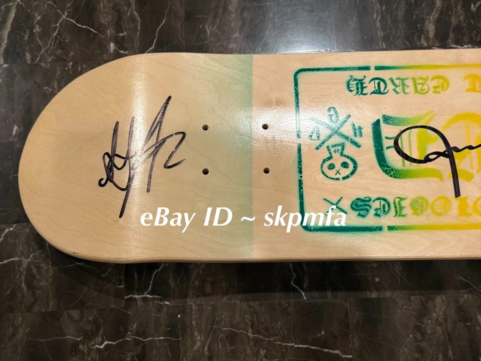 HED PE Skate Deck Band SINGED Auto 💯 Official Merch 🛹 Skateboard, image 3