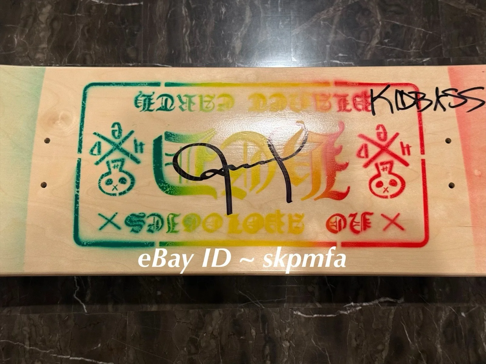 HED PE Skate Deck Band SINGED Auto 💯 Official Merch 🛹 Skateboard, image 4