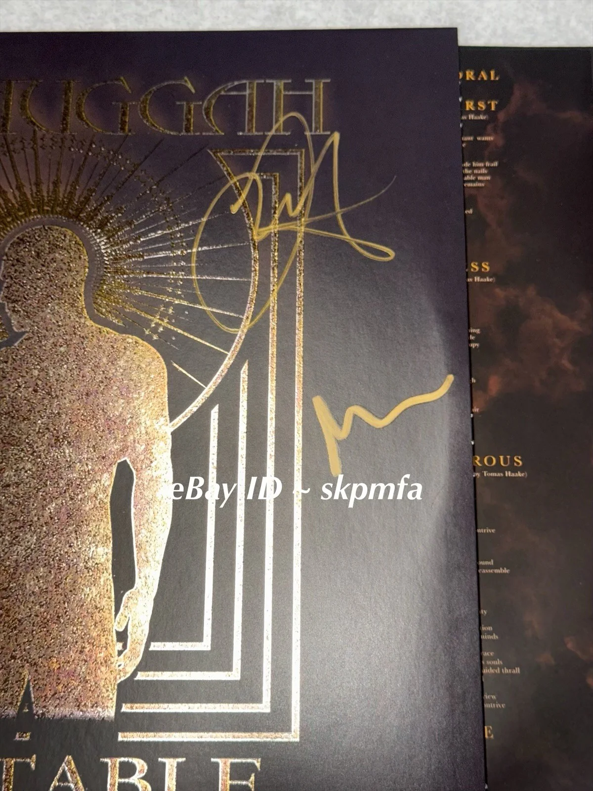 MESHUGGAH ~ Signed Vinyl Album Immutable Official Merch, image 3