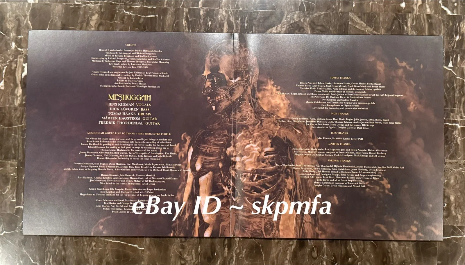 MESHUGGAH ~ Signed Vinyl Album Immutable Official Merch, image 4