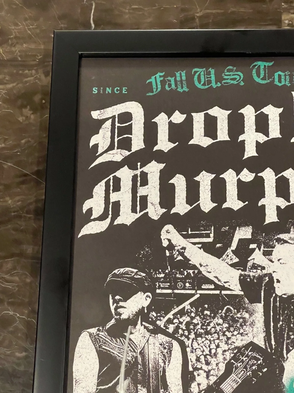 DROPKICK MURPHYS ~ Official FRAMED Signed Tour Poster Fall 2023, image 2