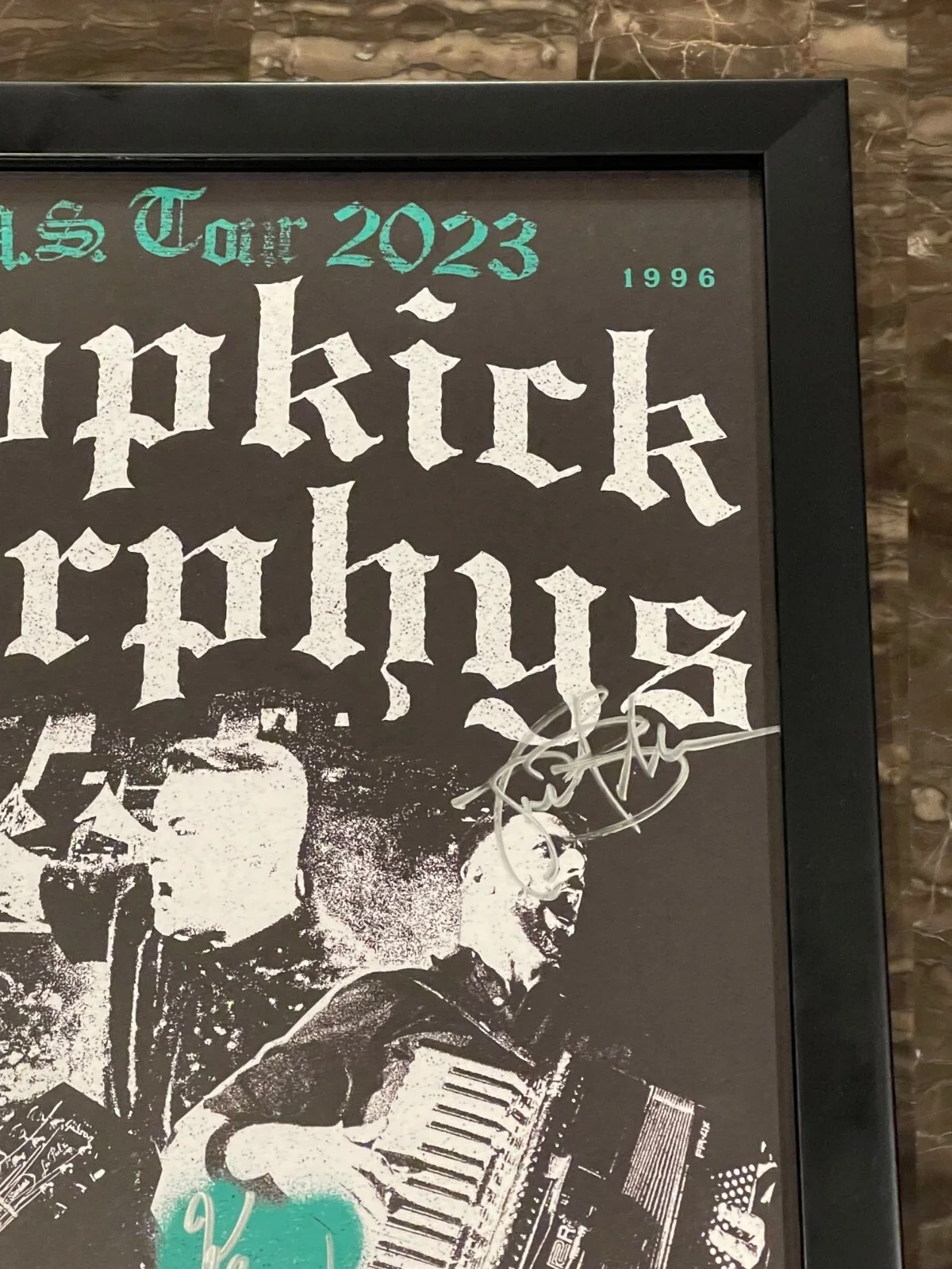 DROPKICK MURPHYS ~ Official FRAMED Signed Tour Poster Fall 2023, image 3