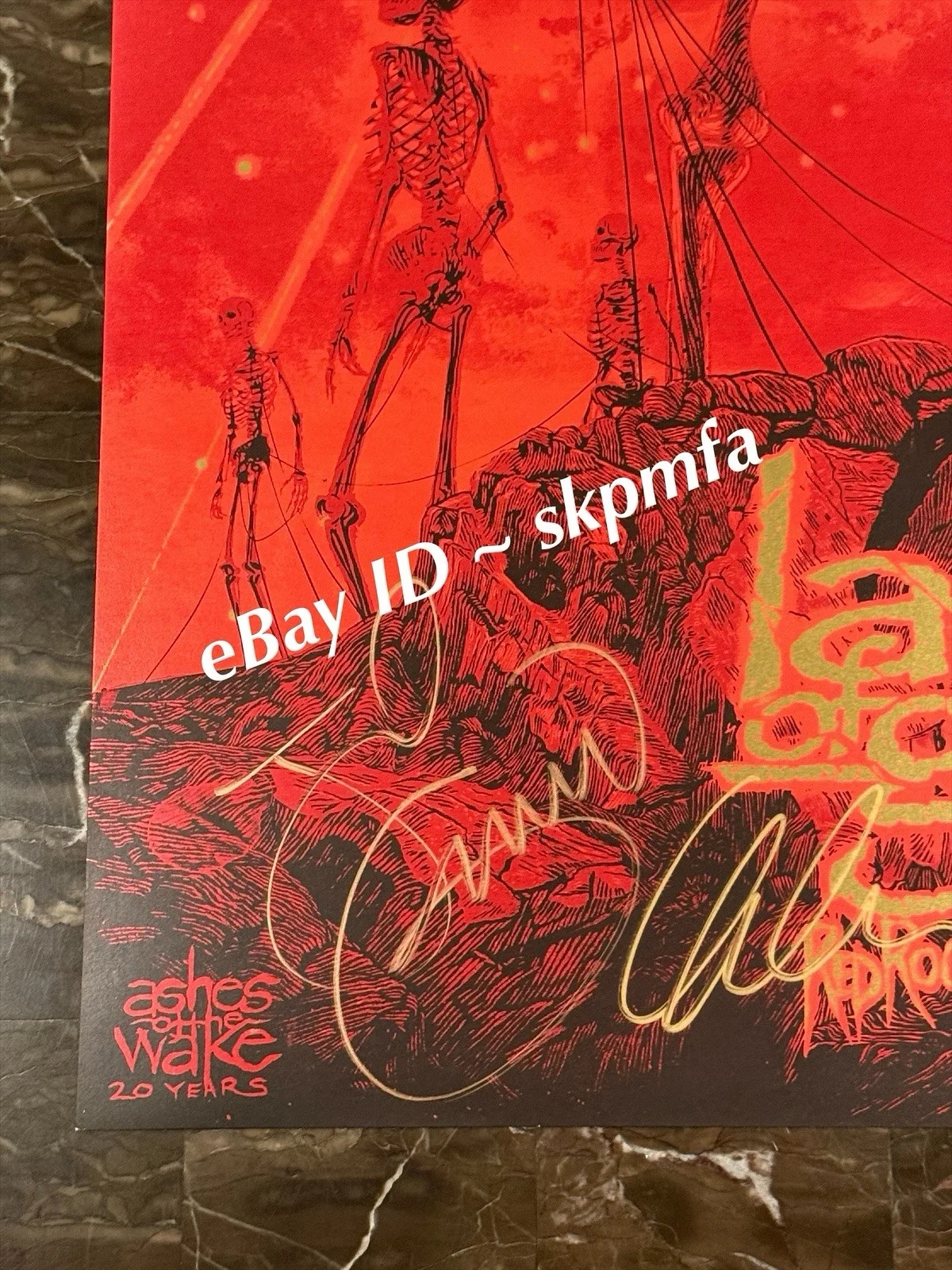 LAMB OF GOD Poster RED ROCKS Band SIGNED 🎸💯OFFICIAL MERCH 133/150 🤘🏻, изображение 3
