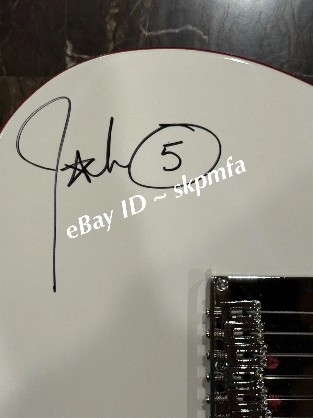 JOHN 5 ~ SIGNED Guitar 🎸💯 AUTHENTIC 2025 Tour VIP - W/ Hard Case - Motley Crue, изображение 5