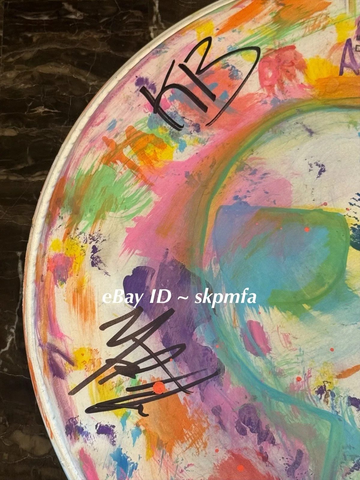HED PE Band Signed 14" Drumhead Auto 💯 Official Merch 🥁Custom 1 of 1, image 4
