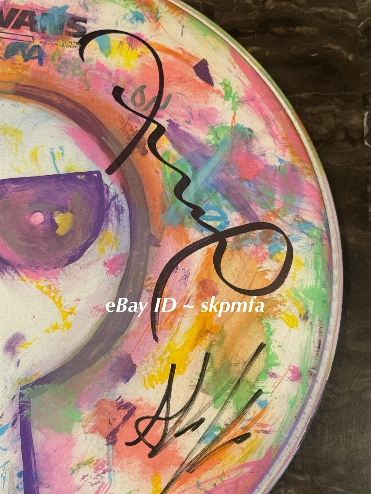 HED PE Band Signed 14" Drumhead Auto 💯 Official Merch 🥁Custom 1 of 1, image 5