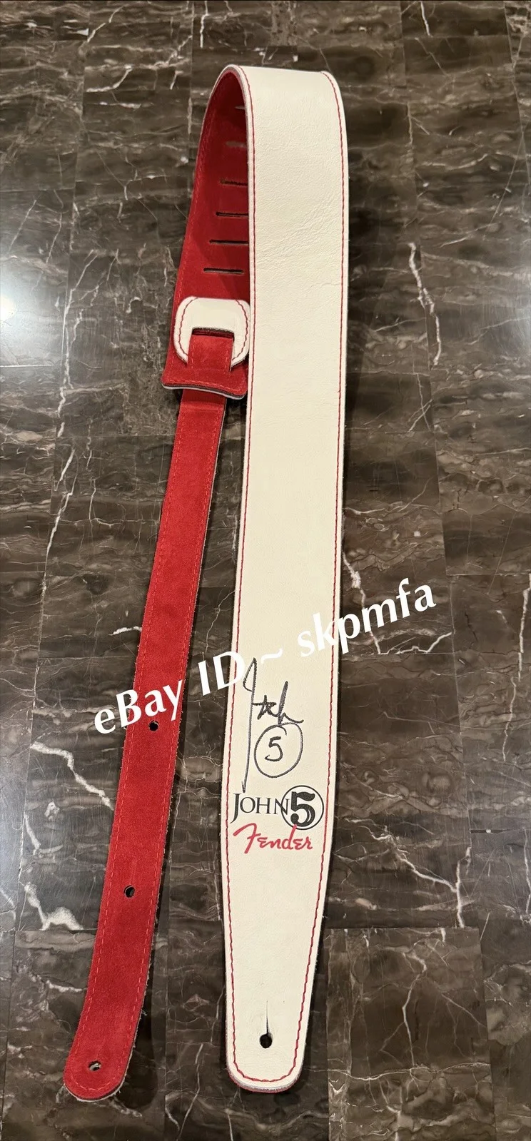 JOHN 5 ~ SIGNED Guitar Strap 💯 AUTHENTIC Tour 2025 Motley Crue Manson Zombie, изображение 3
