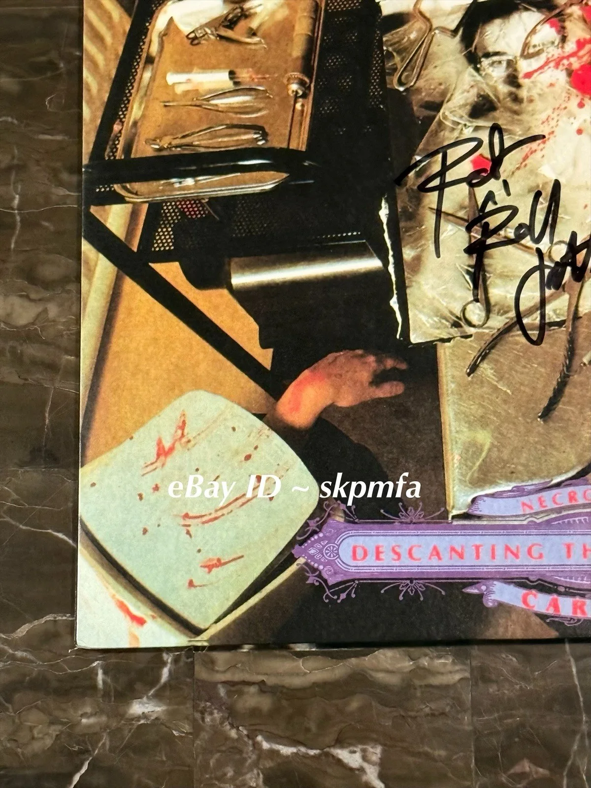 CARCASS ~ Signed Vinyl ~Descanting the Insalubrious~ 💯 Official Merch 🔥, image 5