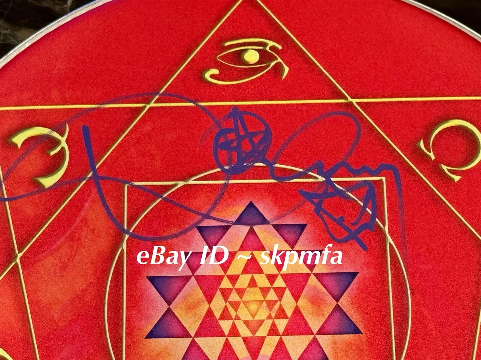 DANNY CAREY Drumhead SIGNED - TOOL Custom - Tom Tom Auto 🥁 💯 Official Merch, image 2