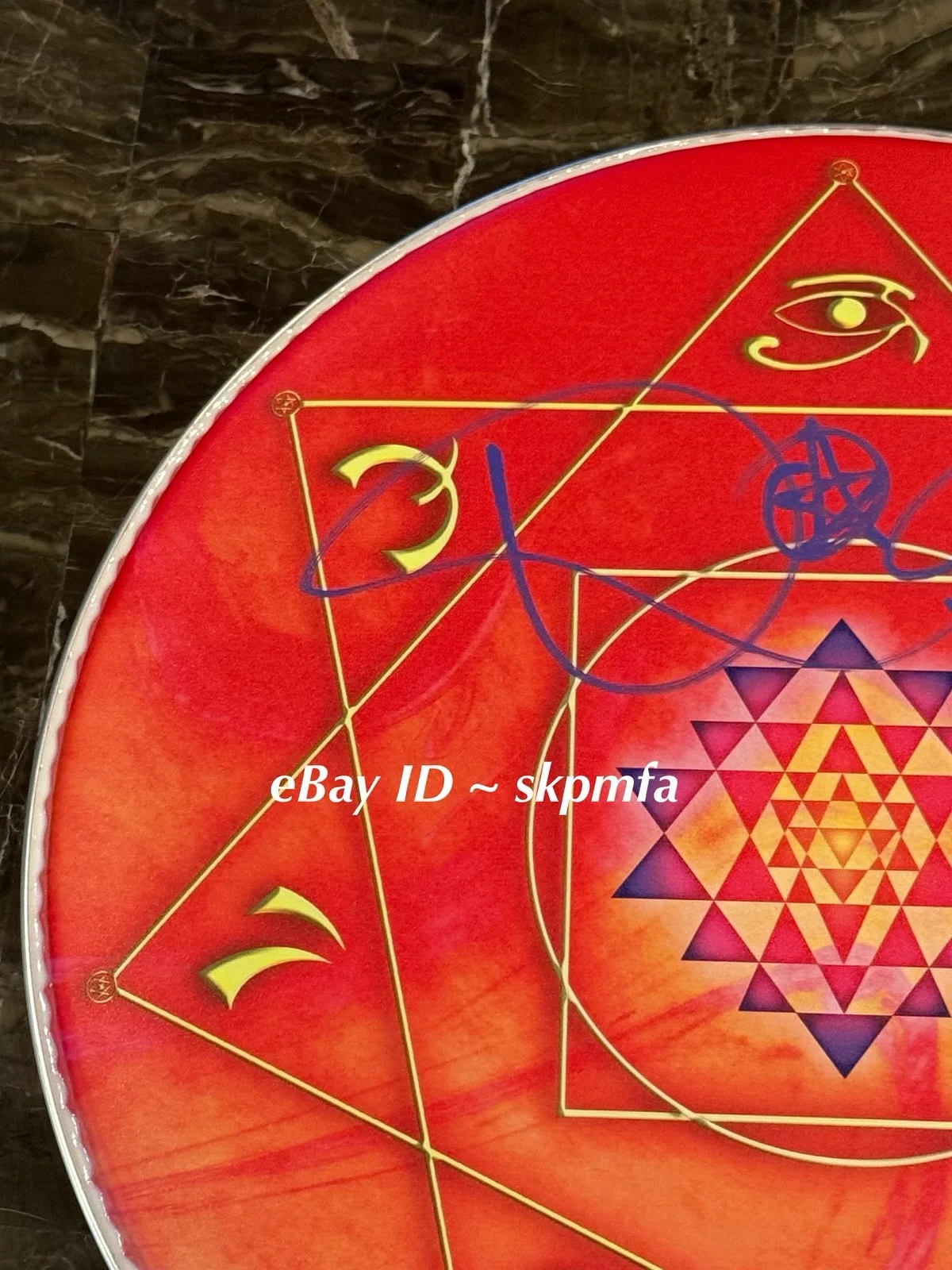 DANNY CAREY Drumhead SIGNED - TOOL Custom - Tom Tom Auto 🥁 💯 Official Merch, image 3