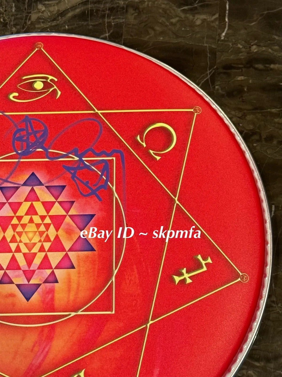 DANNY CAREY Drumhead SIGNED - TOOL Custom - Tom Tom Auto 🥁 💯 Official Merch, image 4