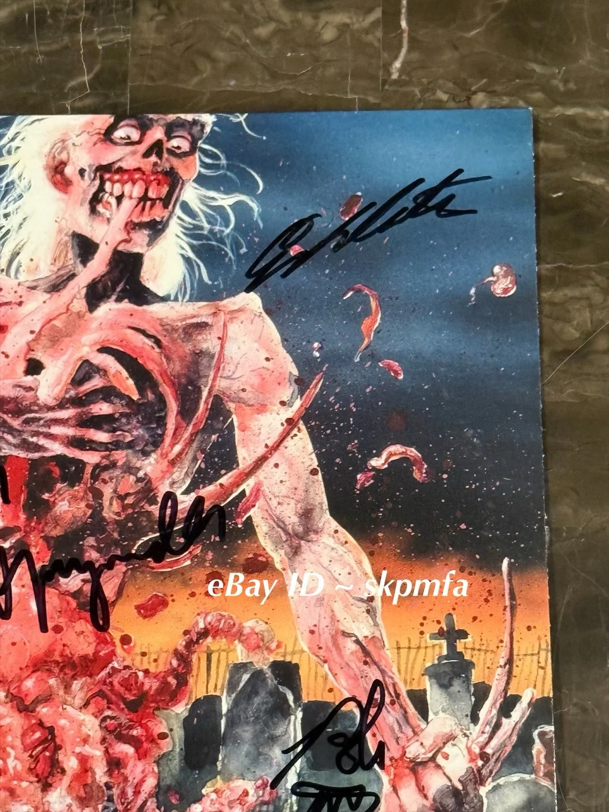 CANNIBAL CORPSE ~ Signed Vinyl GREEN ~ Eaten Back to Life 💯 Official Merch 🔥, изображение 4