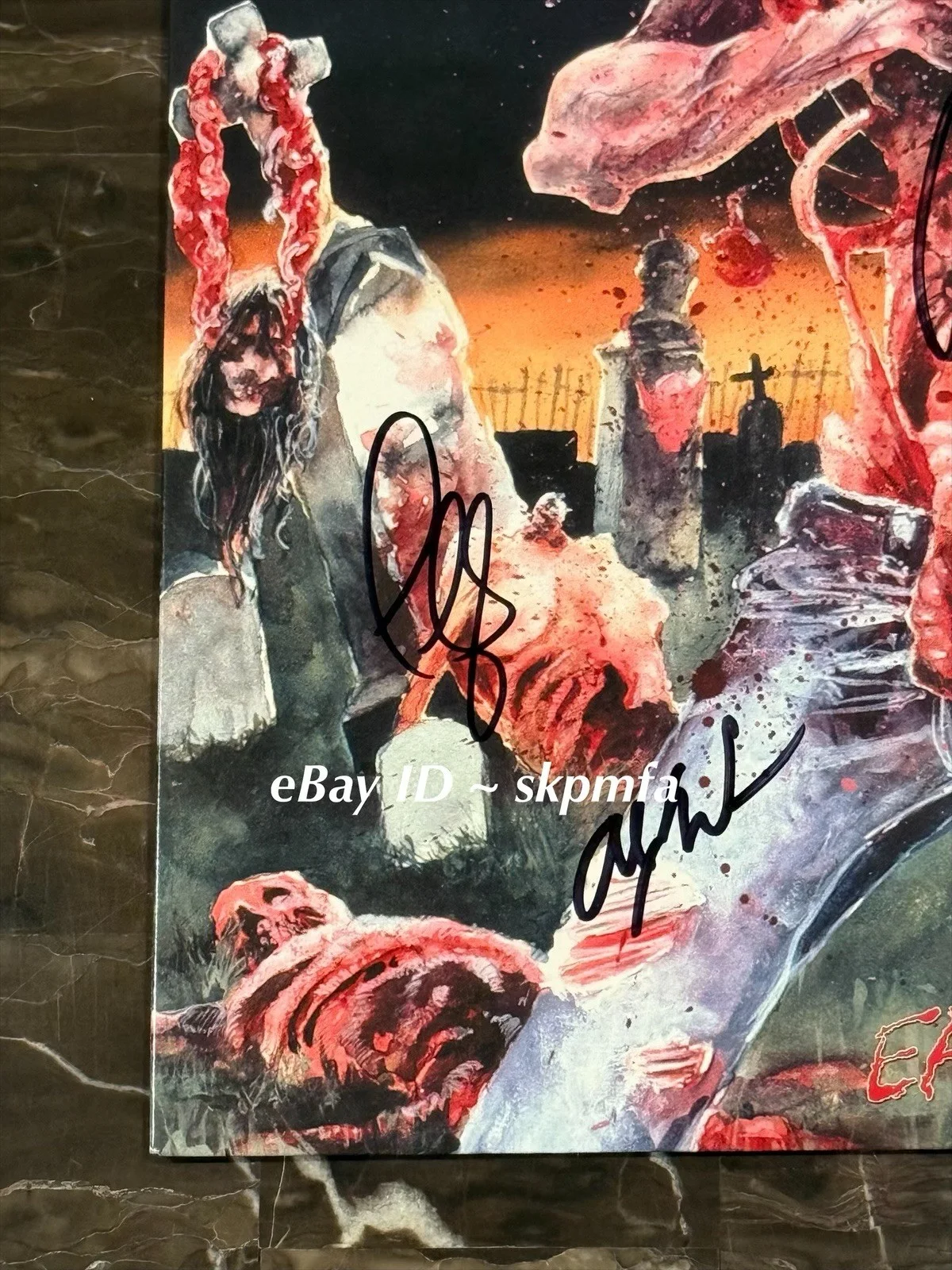 CANNIBAL CORPSE ~ Signed Vinyl GREEN ~ Eaten Back to Life 💯 Official Merch 🔥, изображение 5