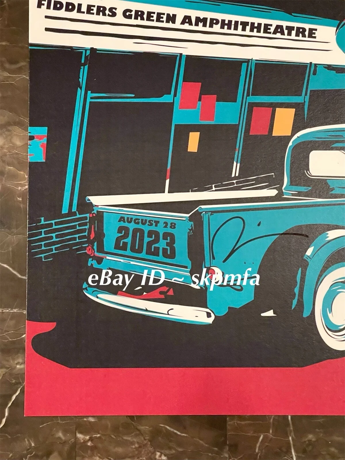 WEEZER Poster Band SIGNED Englewood CO 8-28-23 💯 Official Merch Limited Auto, image 4