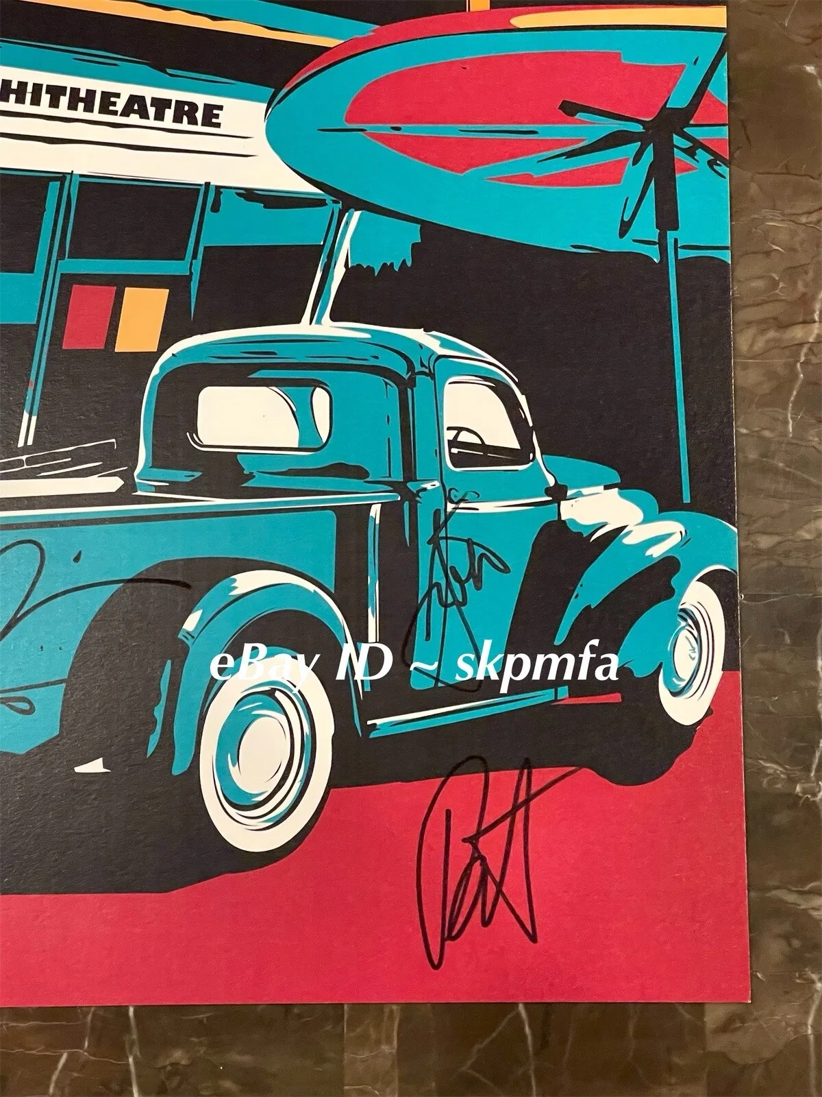 WEEZER Poster Band SIGNED Englewood CO 8-28-23 💯 Official Merch Limited Auto, image 5