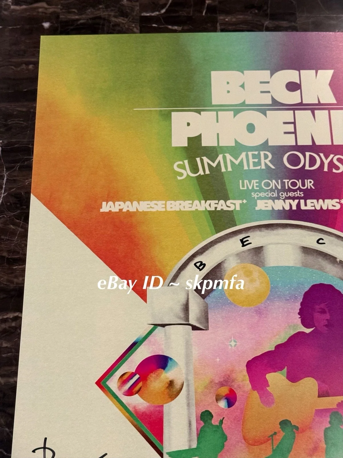 BECK & PHOENIX Signed Poster 💯 Official Merch Red Rocks Summer Odyssey Tour!, изображение 2