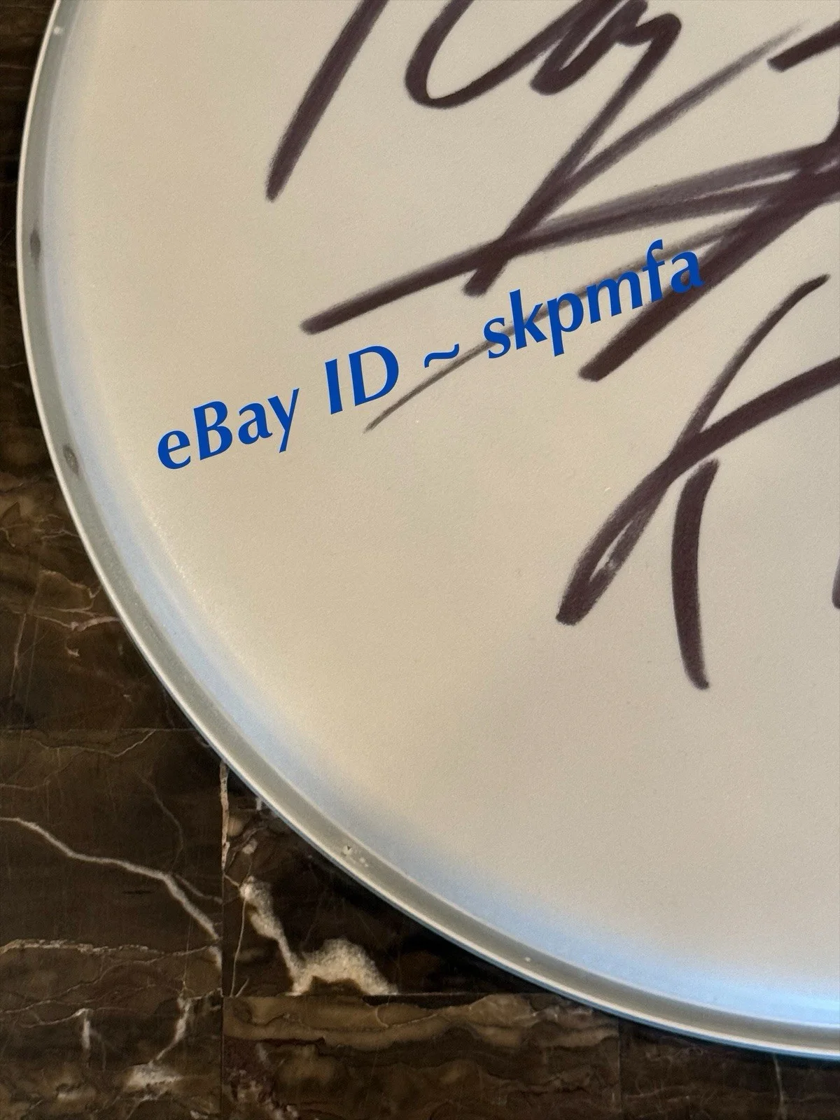 RAY LUZIER ~ KORN - SIGNED Drum Head 🥁 💯 AUTHENTIC Merch AUTO 15", image 5