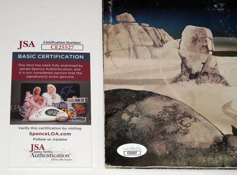 STEVE HOWE — Steve Howe signed YES "TALES FROM TOPOGRAPHIC OCEANS" Vinyl Album Lp JSA COA, image 3