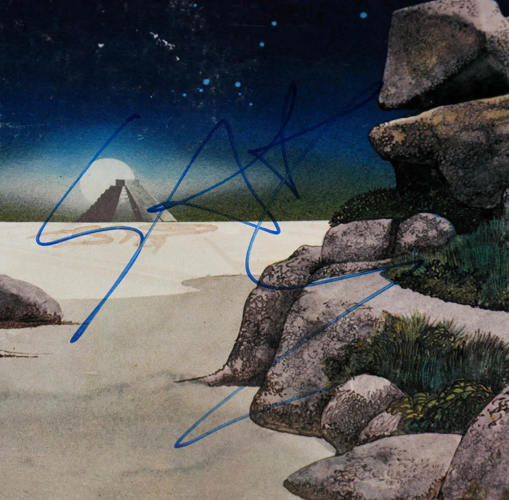 STEVE HOWE — Steve Howe signed YES "TALES FROM TOPOGRAPHIC OCEANS" Vinyl Album Lp JSA COA, image 5