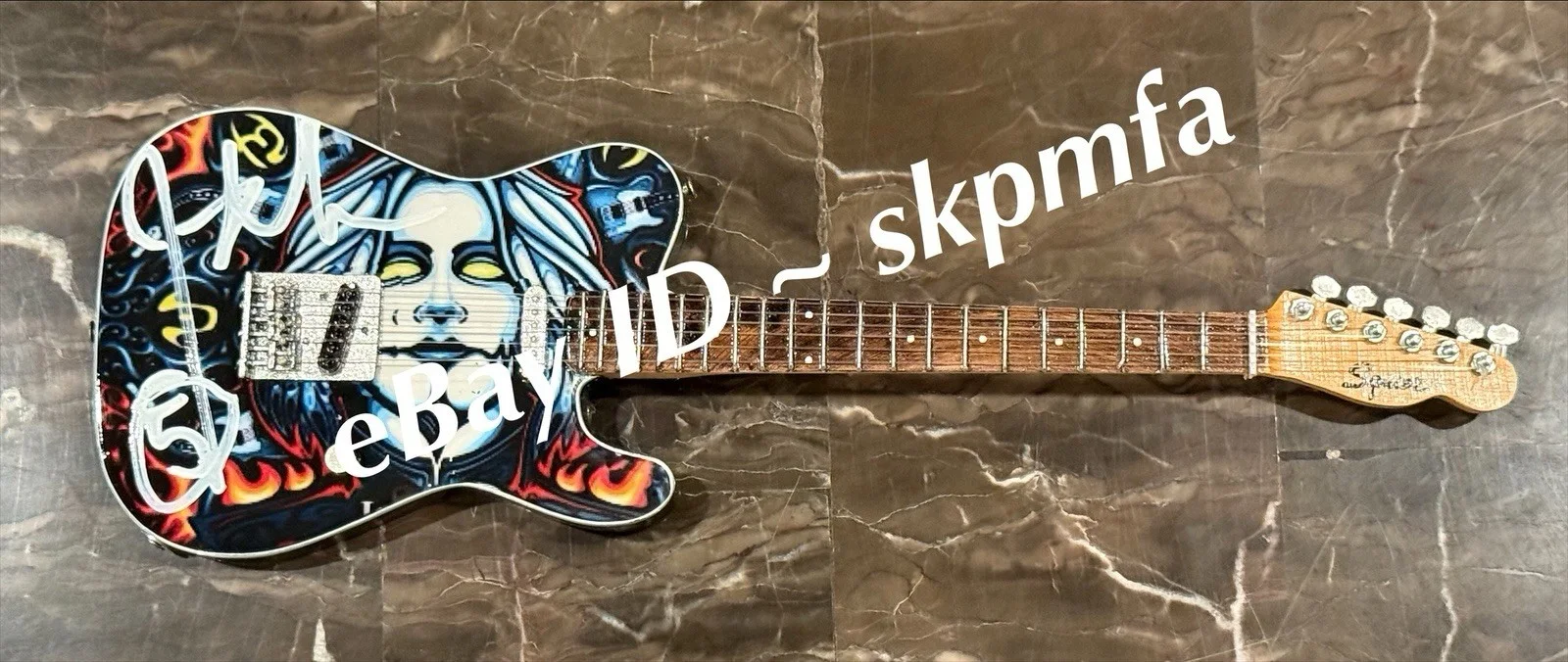 JOHN 5 ~ Signed Mini Axe 100% Authentic Auto Motley Crue Rob Zombie Manson, image 2