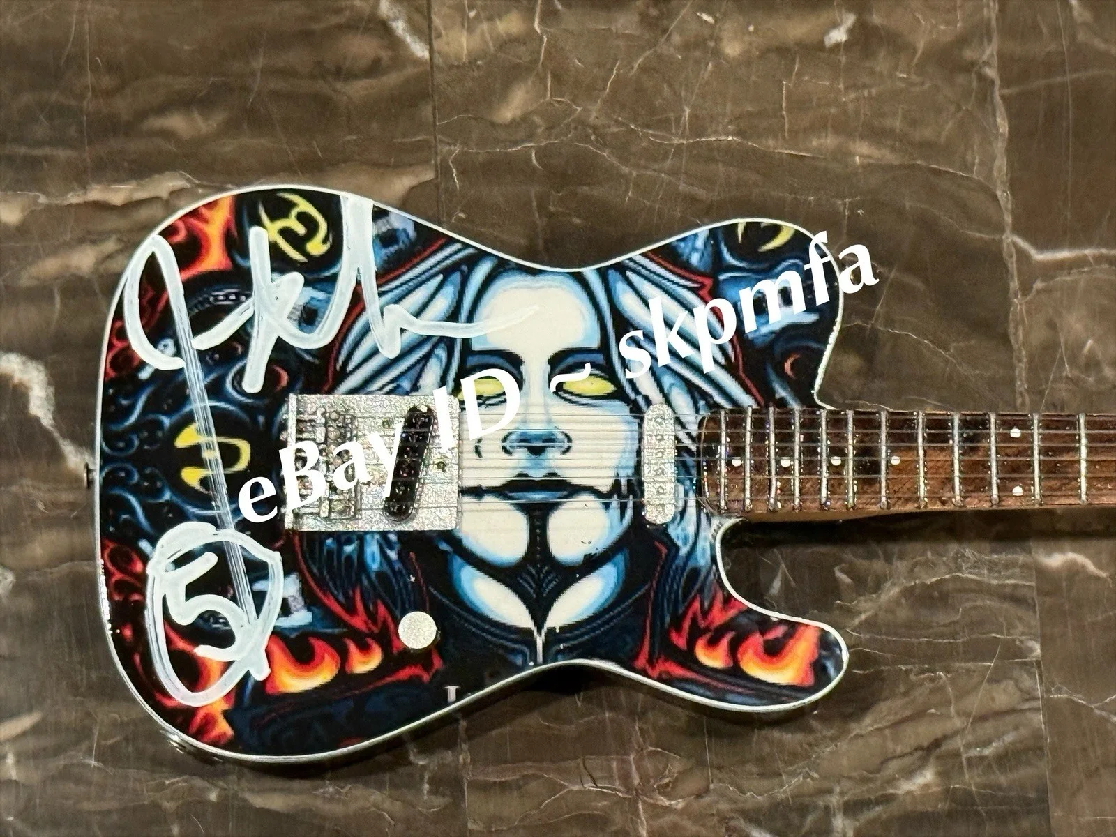 JOHN 5 ~ Signed Mini Axe 100% Authentic Auto Motley Crue Rob Zombie Manson, image 4