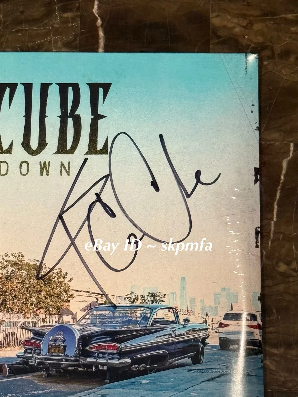 ICE CUBE ~ Signed Vinyl ~ Autograph 💯 Official Merch! Man Down🔥, image 3