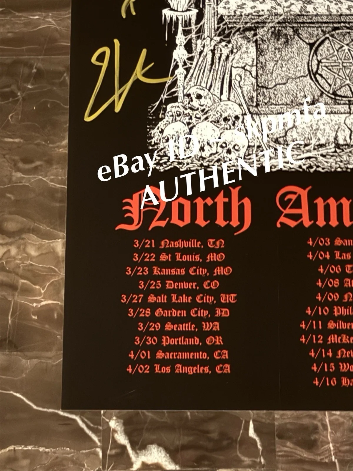 WHITECHAPEL Signed Poster 11x17 💯 Official Merch 2026 Tour🔥, image 4