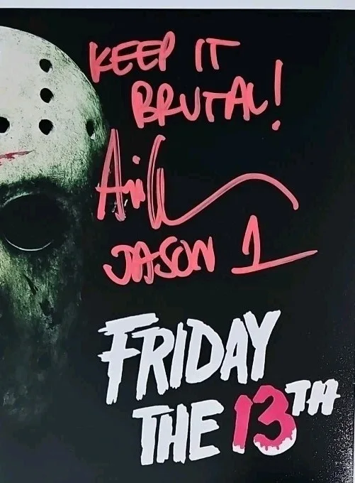 Ari Lehman — Ari Lehman Signed Inscribed 8x10 Photo Friday The 13th KEEP IT BRUTAL Jason "1", image 2
