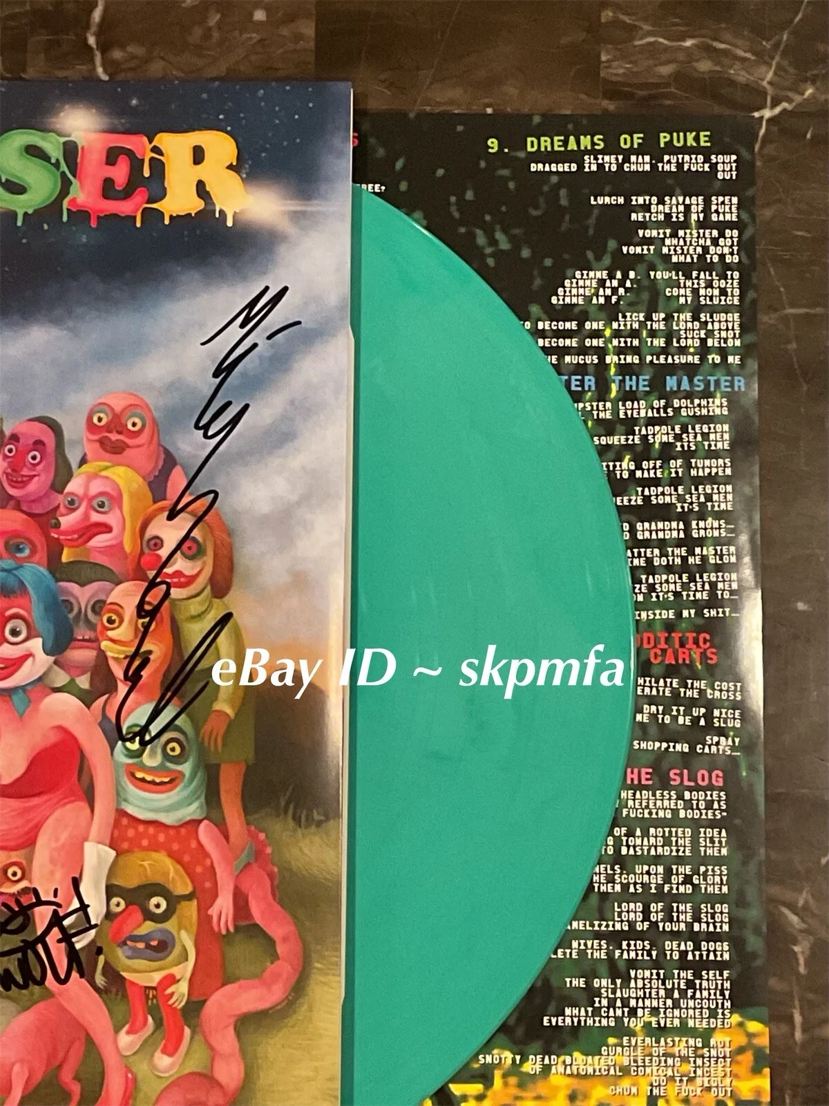 SQUID PISSER Signed Vinyl Album Dreams of Puke 💯 Official Merch 🥁, изображение 5