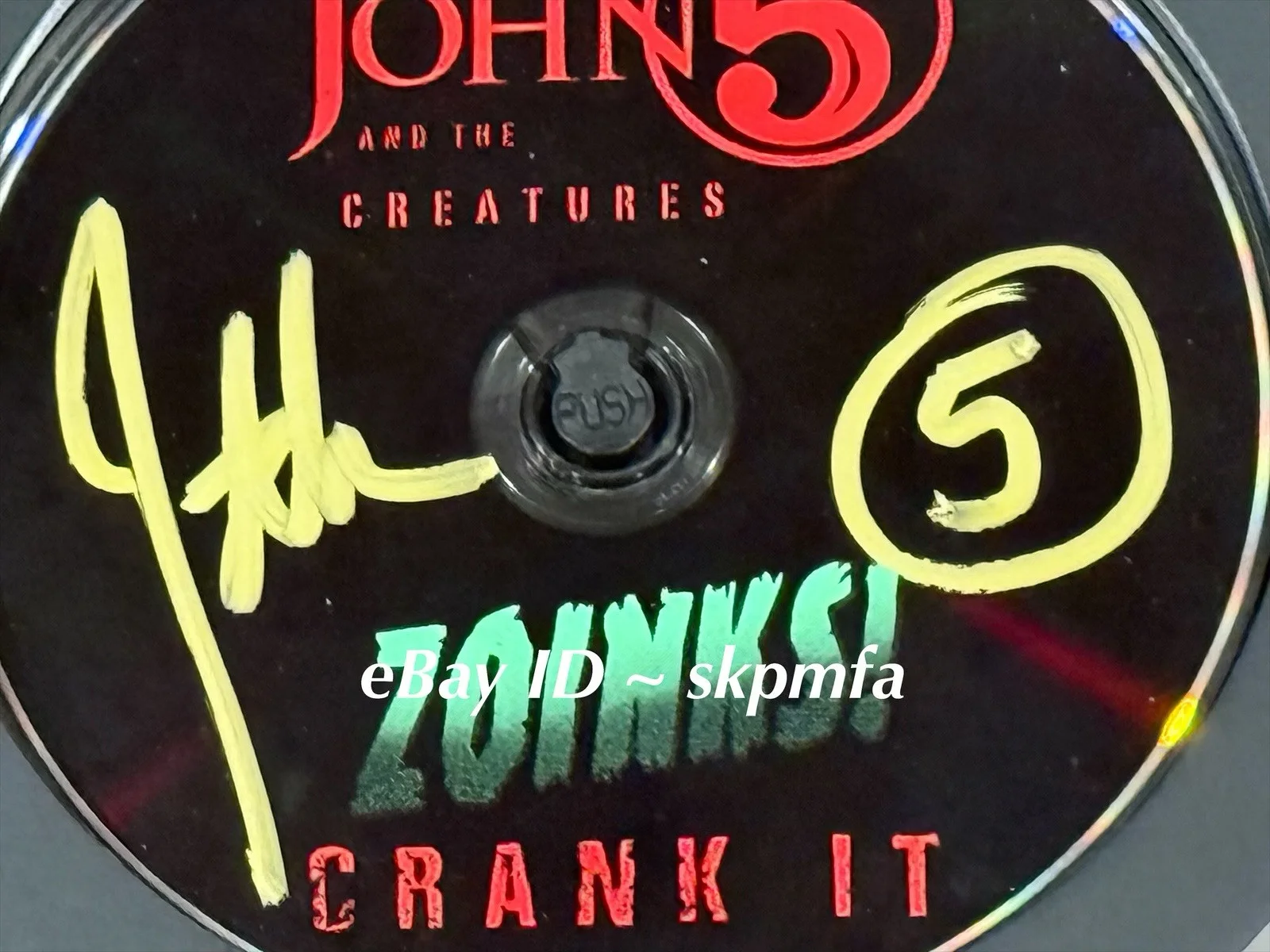 JOHN 5 & The Creatures ~ Signed Framed CD ~ Zoinks! Crank It!!, image 2